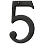 Baldwin Solid Brass Residential House Number 5 Oil Rubbed Bronze