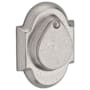 Baldwin Rustic Arch SmartKey Double Cylinder Keyed Entry Deadbolt White Bronze