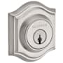 Baldwin Traditional Arch Standard C Keyway Double Cylinder Keyed Entry Deadbolt Satin Nickel
