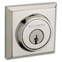 Baldwin Traditional Square Standard C Keyway Double Cylinder Keyed Entry Deadbolt Lifetime Polished Nickel