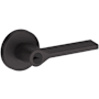 Baldwin Anaheim Hills Single Cylinder Keyed Entry Door Lever Set with Contemporary Round Rose from the Reserve Collection Venetian Bronze