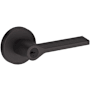 Baldwin Anaheim Hills Single Cylinder Keyed Entry Door Lever Set with Contemporary Round Rose and SmartKey from the Reserve Collection Venetian Bronze