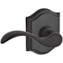Baldwin Curve Keyed Entry Single Cylinder Leverset with Traditional Arch Rose - Left Handed Venetian Bronze
