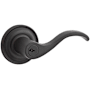 Baldwin Curve Right Handed Single Cylinder Keyed Entry Door Lever with Round Rose Venetian Bronze