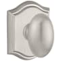 Baldwin Ellipse Single Cylinder Keyed Entry Door Knob with Arch Rose Satin Nickel