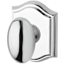 Baldwin Ellipse Single Cylinder Keyed Entry Door Knob with Arch Rose Polished Chrome