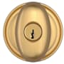 Baldwin Ellipse Single Cylinder Keyed Entry Door Knob with Round Rose Lifetime Satin Brass