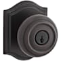 Baldwin Traditional Single Cylinder Keyed Entry Door Knob with Arch Rose Venetian Bronze