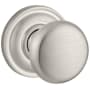 Baldwin Round Non-Turning Two-Sided Dummy Door Knob Set with Round Rose Satin Nickel