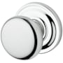 Baldwin Round Non-Turning Two-Sided Dummy Door Knob Set with Round Rose Polished Chrome