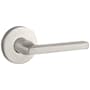 Baldwin Square Non-Turning Two-Sided Through-Door Dummy Door Lever Set from the Reserve Collection Satin Nickel