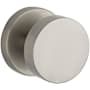 Baldwin Contemporary Non-Turning One-Sided Dummy Door Knob with Round Rose Satin Nickel