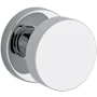 Baldwin Contemporary Non-Turning One-Sided Dummy Door Knob with Round Rose Polished Chrome