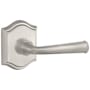 Baldwin Federal Non-Turning One-Sided Dummy Door Lever with Arch Rose Satin Nickel