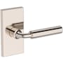 Baldwin La Conner Non-Turning One-Sided Dummy Door Lever with Contemporary 5" Rose from the Reserve Collection Lifetime Polished Nickel