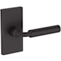Baldwin La Conner Non-Turning One-Sided Dummy Door Lever with Contemporary 5" Rose from the Reserve Collection Venetian Bronze