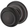 Baldwin Traditional Non-Turning One-Sided Dummy Door Knob with Round Rose Venetian Bronze