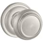 Baldwin Traditional Non-Turning One-Sided Dummy Door Knob with Round Rose Satin Nickel