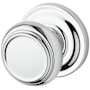 Baldwin Traditional Non-Turning One-Sided Dummy Door Knob with Round Rose Polished Chrome