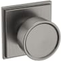 Baldwin K007 Non-Turning Two-Sided Dummy Door Knob Set with R050 Rose from the Estate Collection Lifetime Graphite Nickel