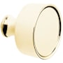 Baldwin Hollywood Hills 2-1/4 Inch Diameter Replacement Door Knob without Rosette - Pair Non-Lacquered Brass