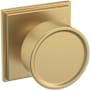 Baldwin K008 Hollywood Hills Passage Door Knob Set with R050 Rose from the Estate Collection Vintage Brass