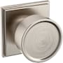 Baldwin K008 Hollywood Hills Passage Door Knob Set with R050 Rose from the Estate Collection Lifetime Satin Nickel