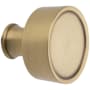 Baldwin Hollywood Hills 2-1/4 Inch Diameter Replacement Door Knob without Rosette - Pair Satin Brass and Brown