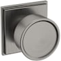 Baldwin K008 Hollywood Hills Non-Turning One-Sided Dummy Door Knob with R050 Rose from the Estate Collection Lifetime Graphite Nickel
