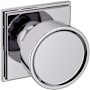 Baldwin K008 Hollywood Hills Non-Turning One-Sided Dummy Door Knob with R050 Rose from the Estate Collection Polished Chrome