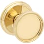 Baldwin Coined and Knurled K012 Privacy Door Knob Set with 5078 Trim from the Estate Collection Lifetime Polished Brass