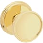 Baldwin Coined and Knurled K012 Privacy Door Knob Set with 5078 Trim from the Estate Collection Non-Lacquered Brass