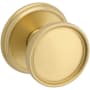 Baldwin Coined and Knurled K012 Privacy Door Knob Set with 5078 Trim from the Estate Collection Lifetime Satin Brass