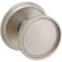 Baldwin Coined and Knurled K012 Privacy Door Knob Set with 5078 Trim from the Estate Collection Lifetime Satin Nickel