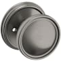 Baldwin Coined and Knurled K012 Privacy Door Knob Set with 5078 Trim from the Estate Collection Lifetime Graphite Nickel