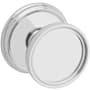 Baldwin Coined and Knurled K012 Privacy Door Knob Set with 5078 Trim from the Estate Collection Polished Chrome