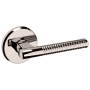 Baldwin L015 Passage Door Lever Set with R016 Rose from the Estate Collection Lifetime Polished Nickel