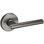 Baldwin L015 Passage Door Lever Set with R016 Rose from the Estate Collection Lifetime Graphite Nickel