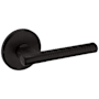Baldwin L015 Left Handed Non-Turning One-Sided Dummy Door Lever with R016 Rose from the Estate Collection Oil Rubbed Bronze