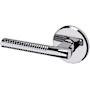 Baldwin L015 Left Handed Non-Turning One-Sided Dummy Door Lever with R016 Rose from the Estate Collection Polished Chrome