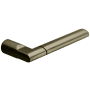 Baldwin Single Right Hand Estate Lever Minus Rosettes Satin Brass and Black