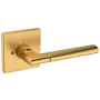 Baldwin L021 Privacy Door Lever Set with R017 Rose from the Estate Collection Lifetime Satin Brass