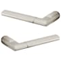 Baldwin Pair of Estate Levers without Rosettes Locking/Latching Mechanism Purchased Separately Lifetime Satin Nickel