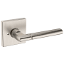 Baldwin L021 Privacy Door Lever Set with R017 Rose from the Estate Collection Lifetime Satin Nickel