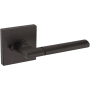 Baldwin L021 Privacy Door Lever Set with R017 Rose from the Estate Collection Venetian Bronze