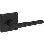 Baldwin L021 Privacy Door Lever Set with R017 Rose from the Estate Collection Satin Black