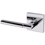 Baldwin L021 Left Handed Non-Turning One-Sided Dummy Door Lever with R017 Rose from the Estate Collection Polished Chrome