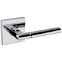 Baldwin L021 Passage Door Lever Set with R017 Rose from the Estate Collection Polished Chrome
