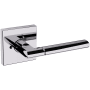 Baldwin L021 Privacy Door Lever Set with R017 Rose from the Estate Collection Polished Chrome