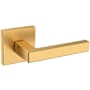 Baldwin L023 Right Handed Non-Turning One-Sided Dummy Door Lever with R017 Rose from the Estate Collection Lifetime Satin Brass